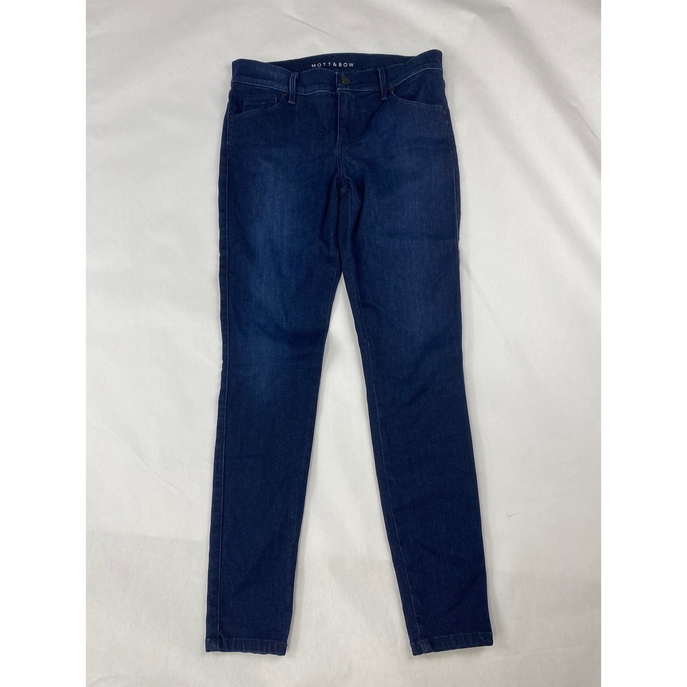 Mott & Bow Jeans Women's Size 26 Blue Mid Rise Skinny Denim